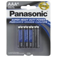 Baterías AAA Panasonic Super Heavy Duty Pack de 4