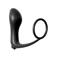 Ass Gasm Vibrating Plug with Cockring for Prostate Stimulation