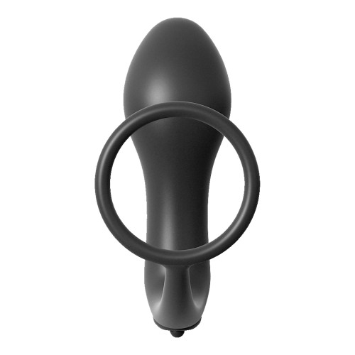 Ass Gasm Vibrating Plug with Cockring for Prostate Stimulation