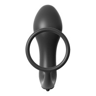 Ass Gasm Vibrating Plug with Cockring for Prostate Stimulation