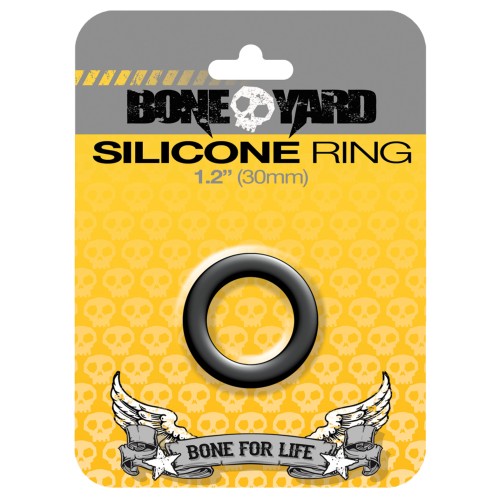 Boneyard 1.2 Inch Silicone Ring Black