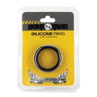 Boneyard Silicone Ring Black 1.4 Inch