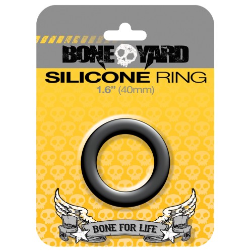 Boneyard 1.6" Silicone Ring - Black