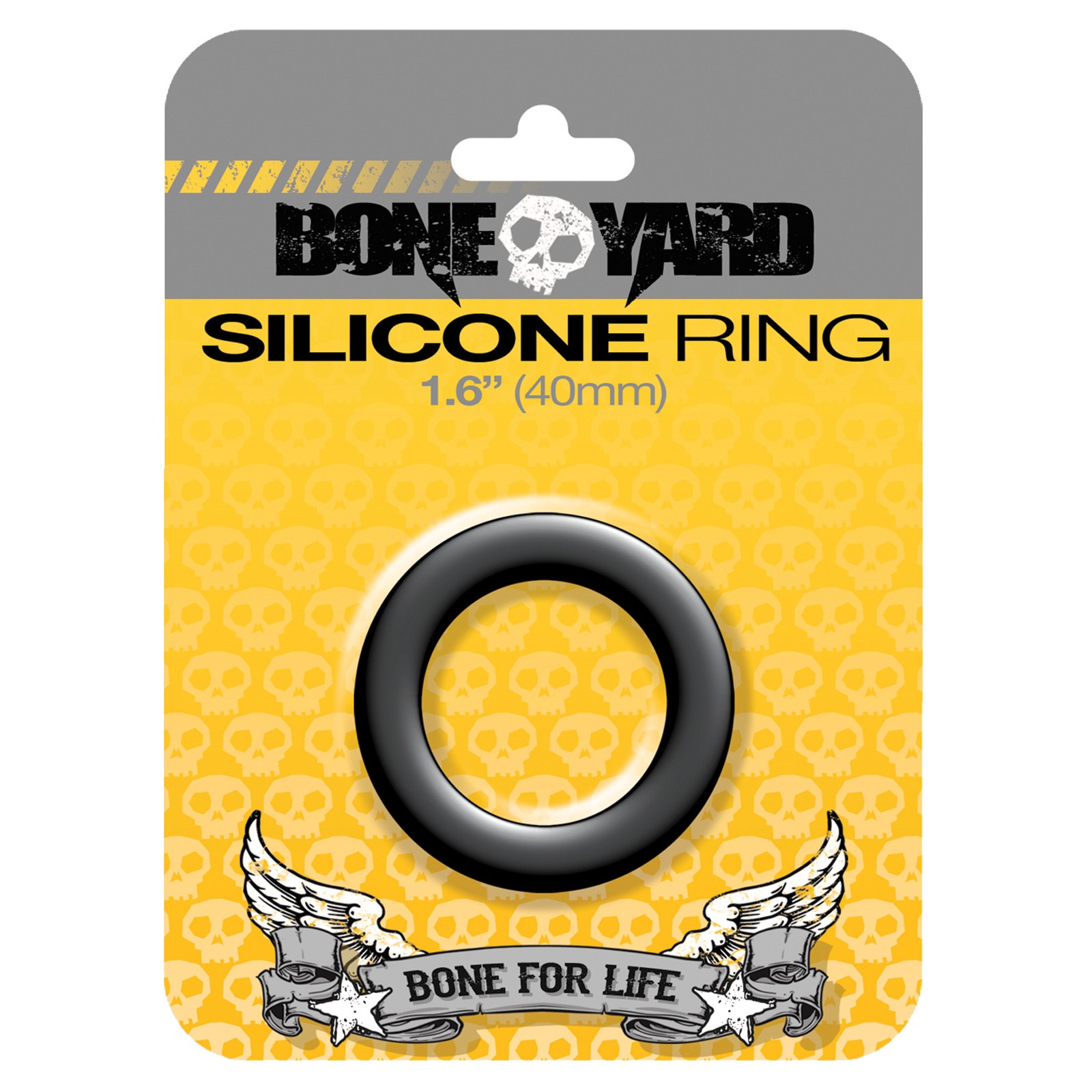 Boneyard 1.6" Silicone Ring - Black