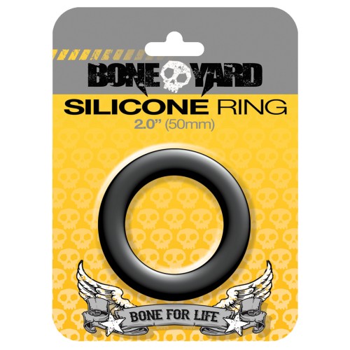 Boneyard Silicone Ring 2.0 Inch Black