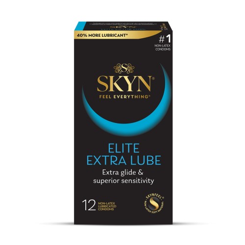 Condones Lifestyles SKYN Elite Extra Lubricados Paquete de 12