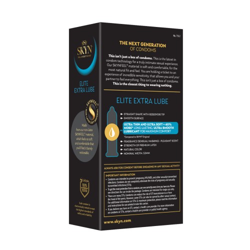 Lifestyles SKYN Elite Extra Lubricated Condoms 12 Pack