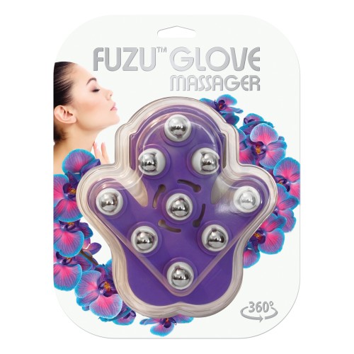 Fuzu Glove Massager Neon Purple - Stress Relief