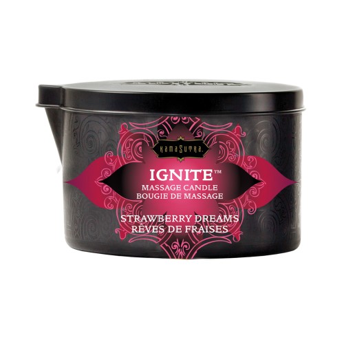 Kama Sutra Ignite Massage Candle - Strawberry Dreams