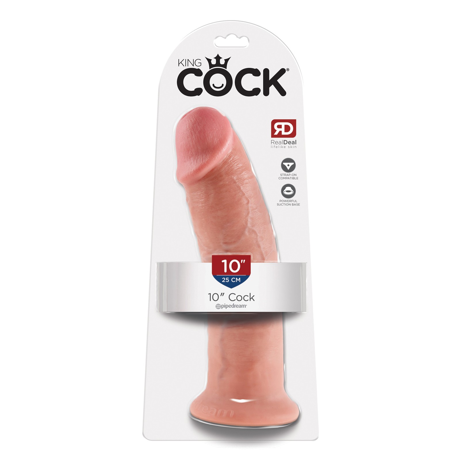 Dildo Realista King Cock de 10 Pulgadas - Juguete de Placer Supremo