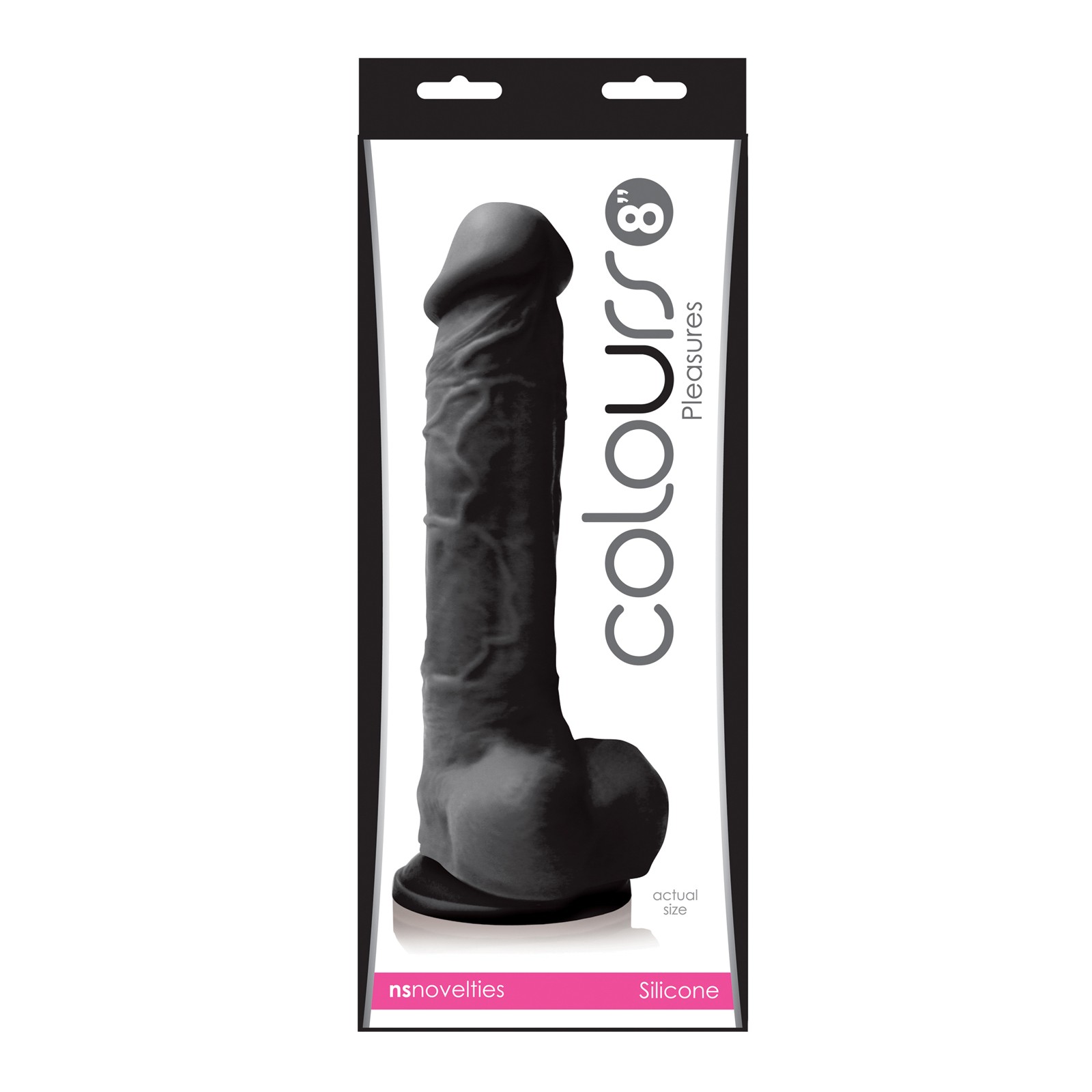 Dildo Realista de 8" Colours Pleasures con Fuerte Ventosa