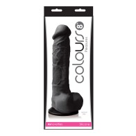 Dildo Realista de 8" Colours Pleasures con Fuerte Ventosa