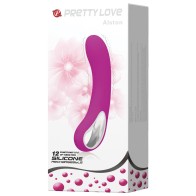 Pretty Love Alston 12 Function Vibrator with Handle - Fuchsia