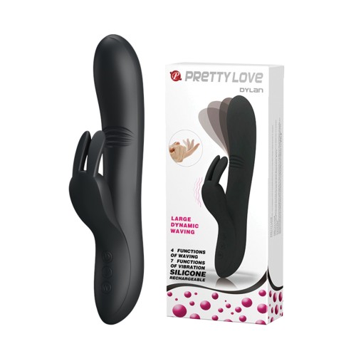 Pretty Love Dylan Rabbit Vibrator 11 Function Black