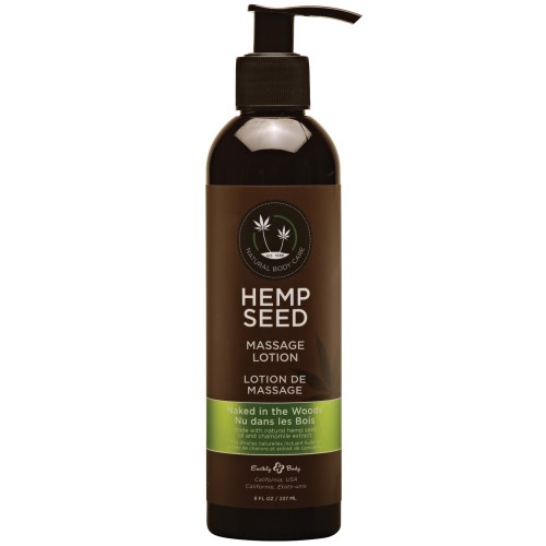 Earthly Body Hemp Seed Massage Lotion for Deep Relaxation