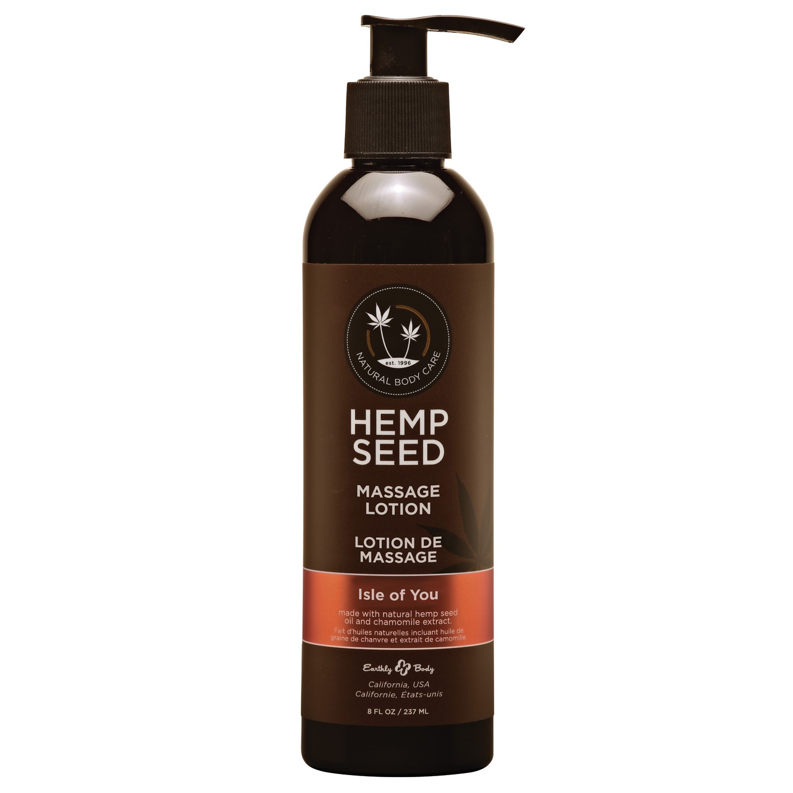 Earthly Body Hemp Seed Massage Lotion Isle of You 8 oz