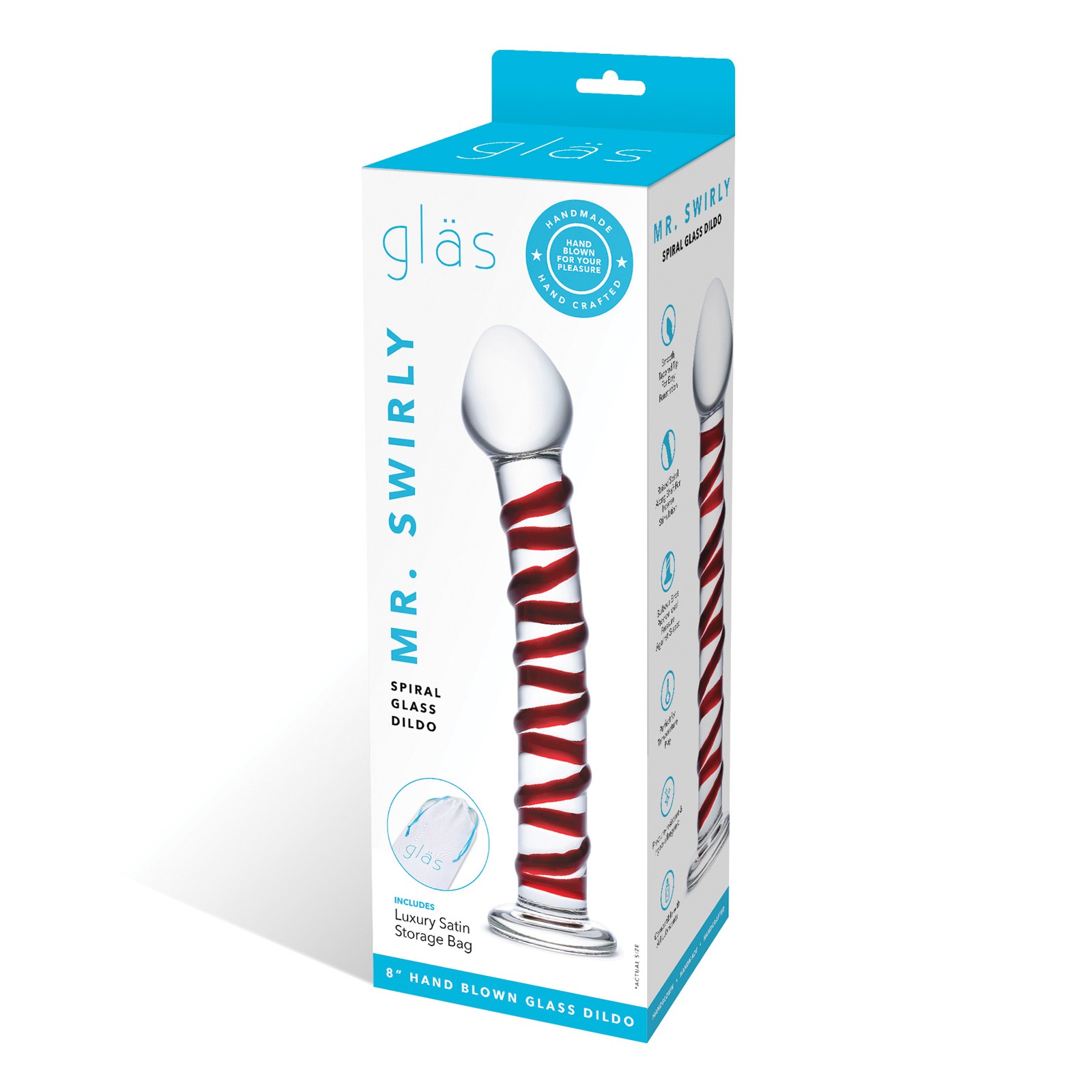 Dildo de Cristal Mr. Swirly para Máximo Placer