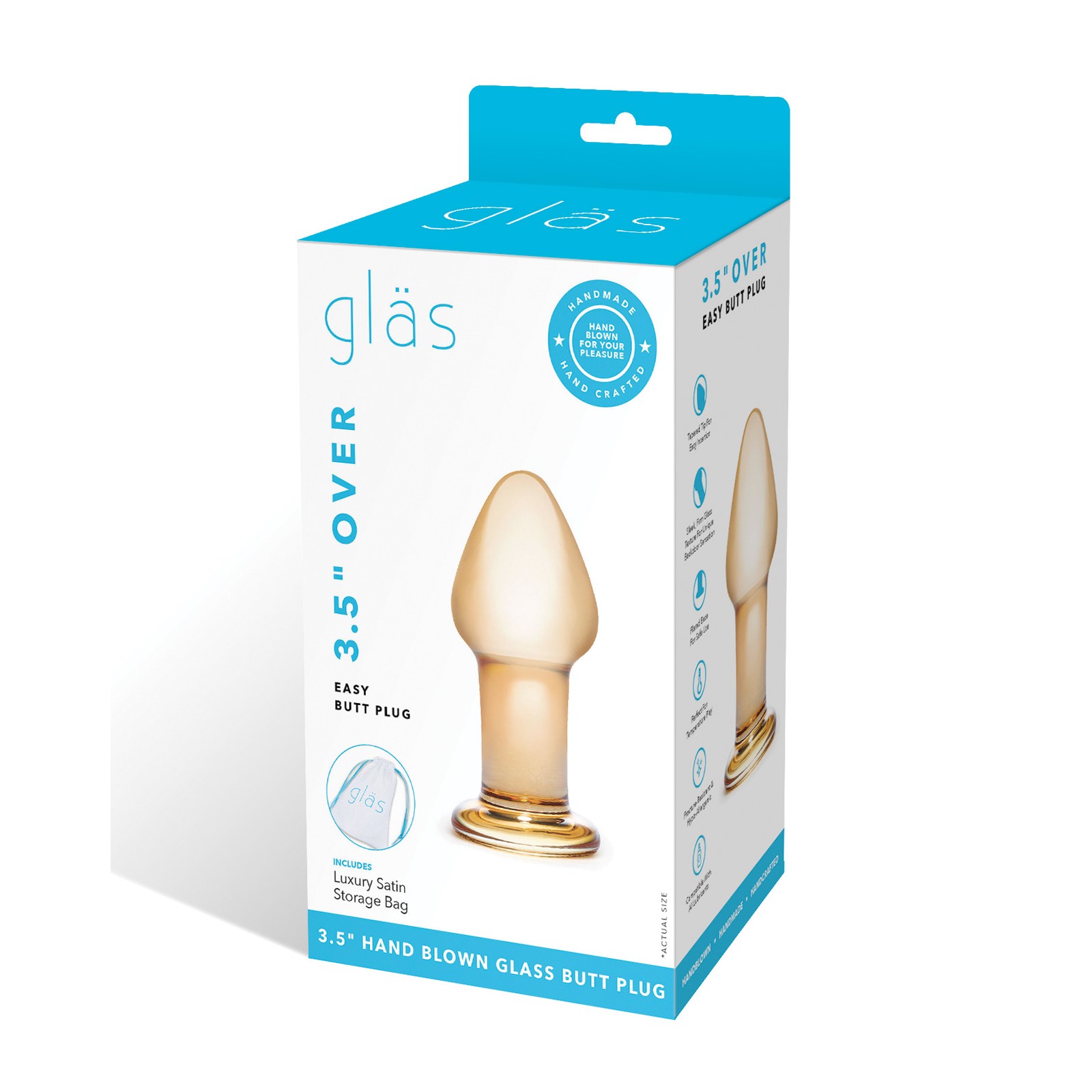 Plug Anal Glas Over Easy para Juego Anal Seguro