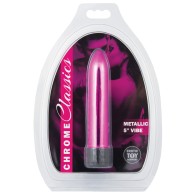 Vibrador Rosa Chrome Classics de 5 Pulgadas para Máximo Placer