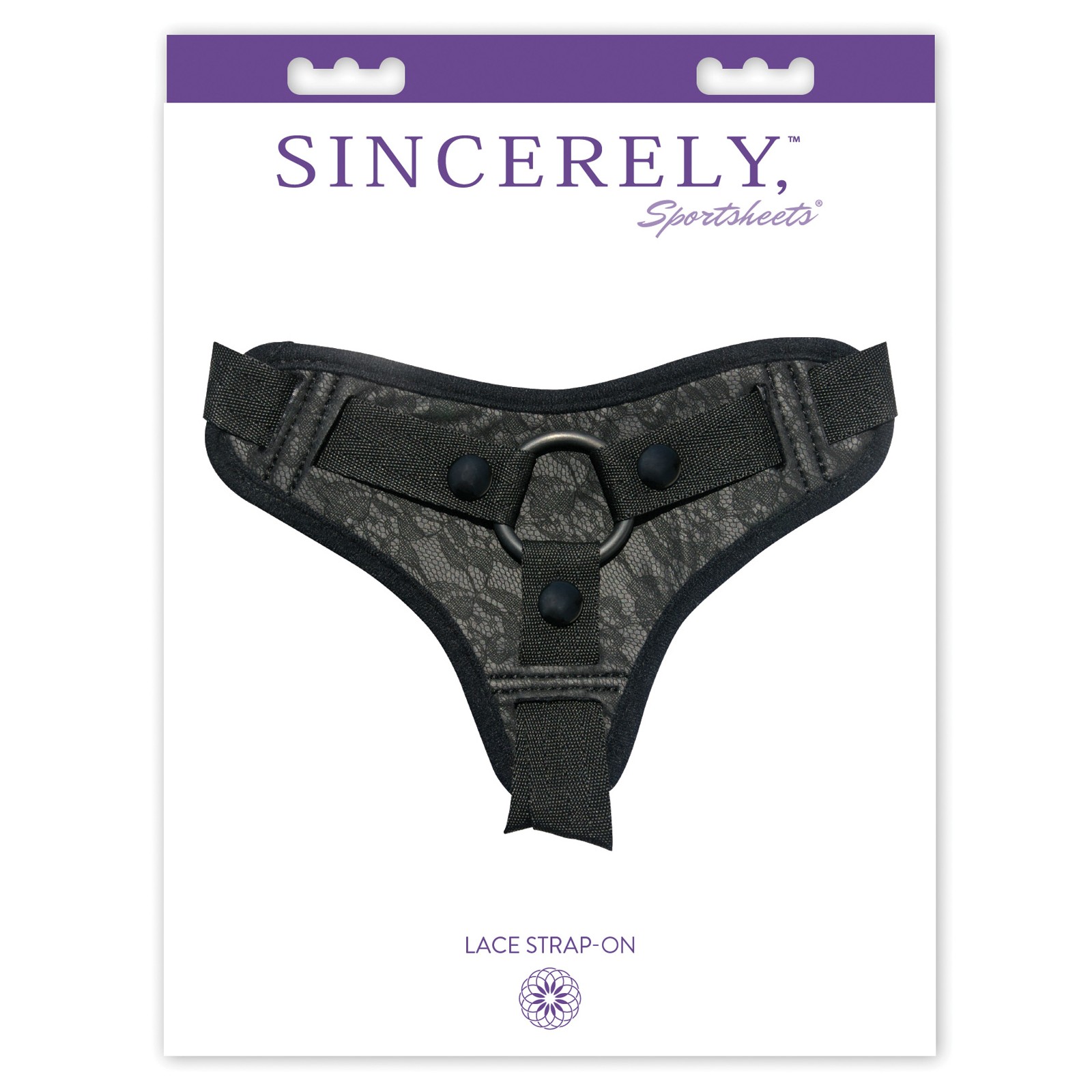 Sincerely Lace Strap-On - Black