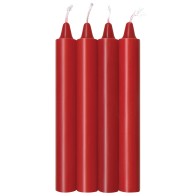 The 9's Make Me Melt Sensual Warm Drip Candles - Red Hot Pack