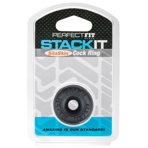 Perfect Fit Stackit Cock Ring Black