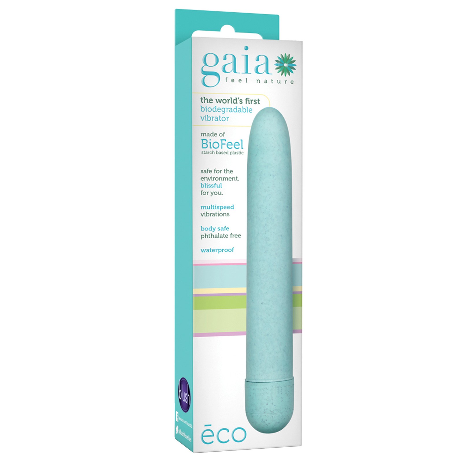 Blush Gaia Eco Biodegradable Vibrator Aqua