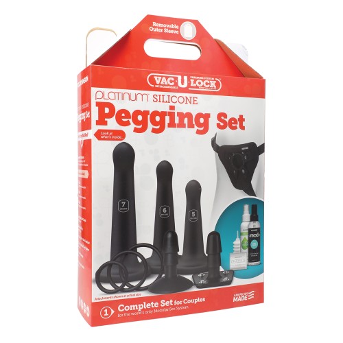 Set de Pegging de Silicona Vac-U-Lock - Estimulador de Próstata