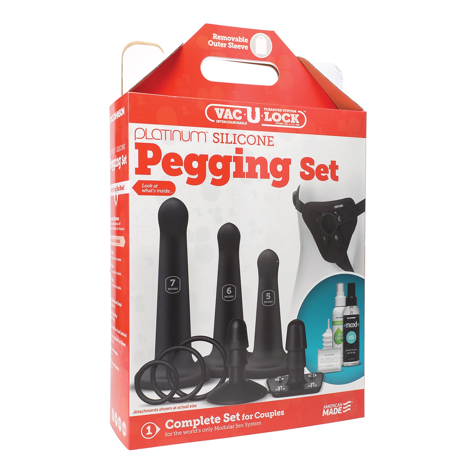 Set de Pegging de Silicona Vac-U-Lock - Estimulador de Próstata