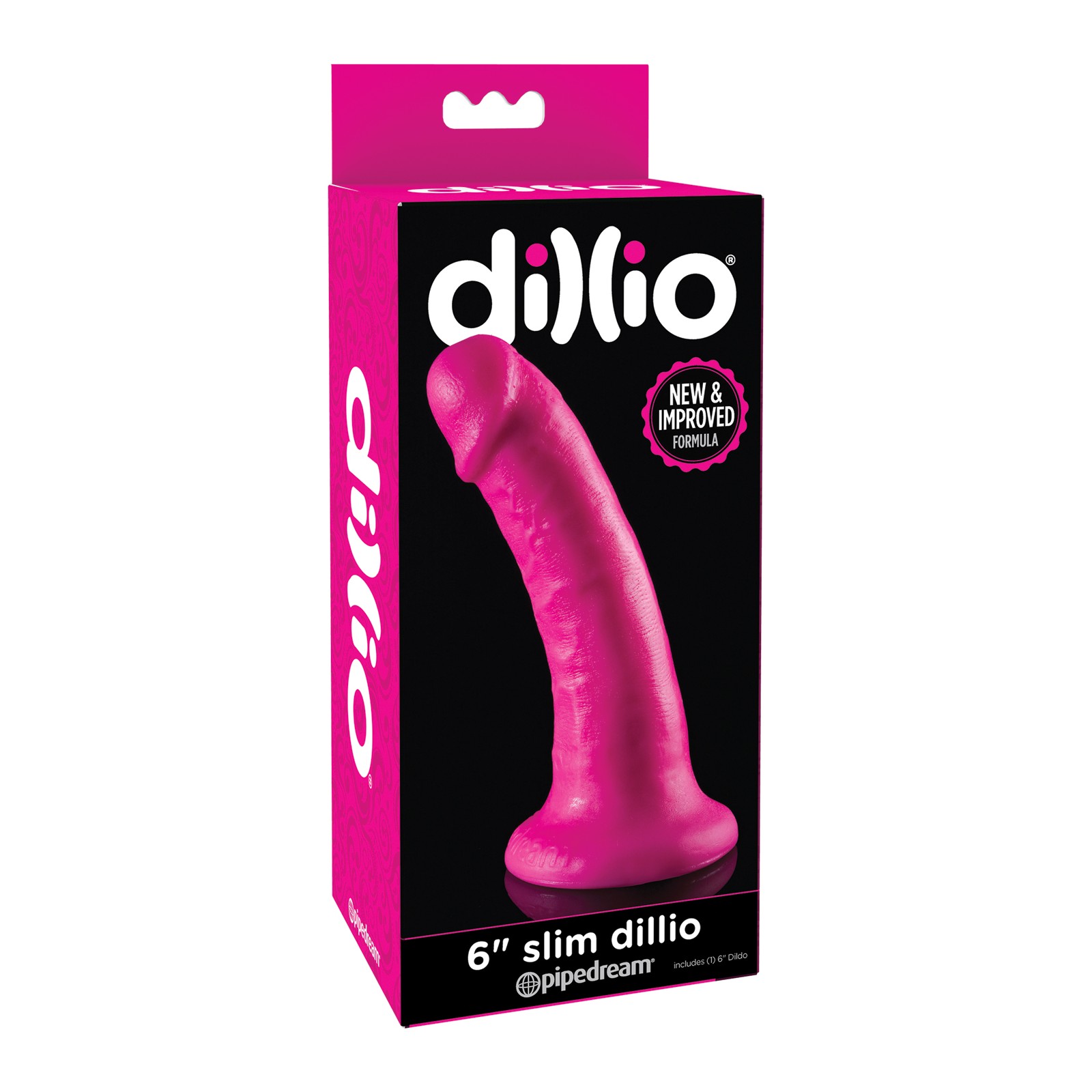 Dillio 6 pulgadas Slim Dillio Rosa - Cómodo y Flexible