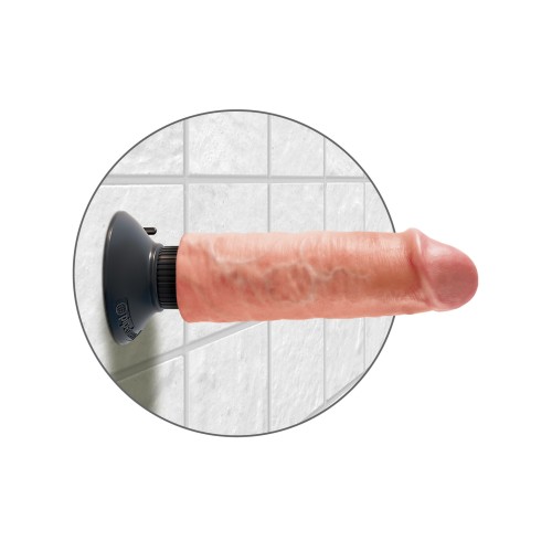 King Cock 6" Vibrating Cock Flesh