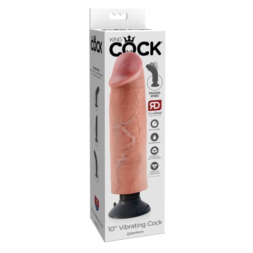 King Cock 10 Inch Vibrating Cock for Ultimate Satisfaction