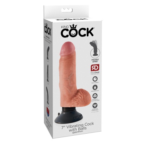 King Cock 7" Vibrador|Vibrador|Placer