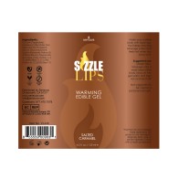 Sizzle Lips Edible Warming Gel - Salted Caramel