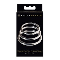 Anillo de Metal Sportsheets - Paquete de 3