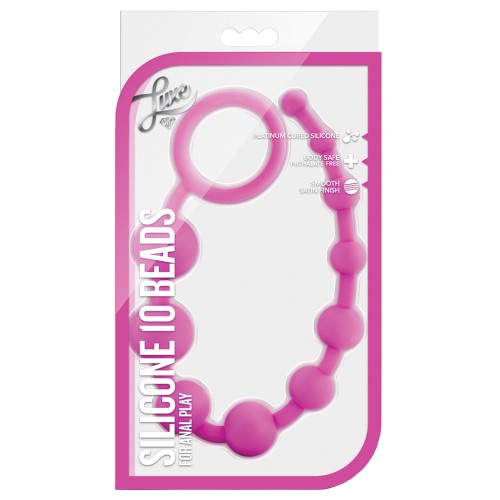 Blush Luxe Silicone Beads for Safe Anal Play