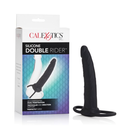 Dildo Doble Rider de Silicona para Acción DP