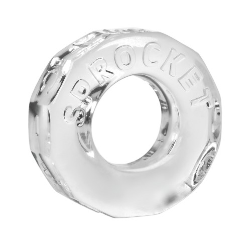 Oxballs Atomic Jock Sprocket Cockring Clear - Enhanced Comfort