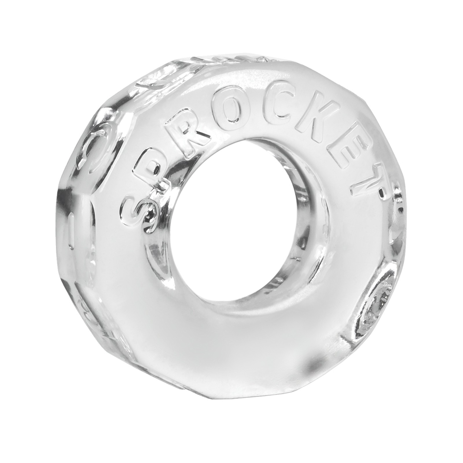 Oxballs Atomic Jock Sprocket Cockring Clear - Enhanced Comfort