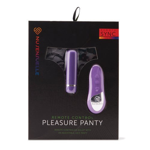 Nu Sensuelle Pleasure Panty Bullet w/Remote Control 15 Function - Purple