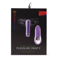 Nu Sensuelle Pleasure Panty Bullet w/Remote Control 15 Function - Purple