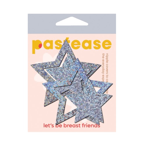 Pastease Glitter Peek a Boob Stars - Dazzling Fun