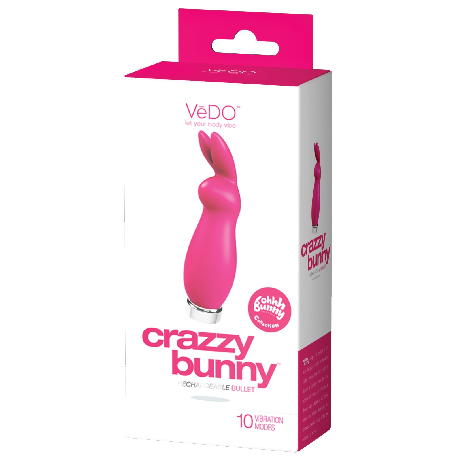 VeDO Crazzy Bunny Bullet - Diversión Recargable