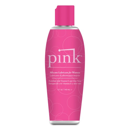 Pink Silicone Lube - 4.7 oz Flip Top Bottle