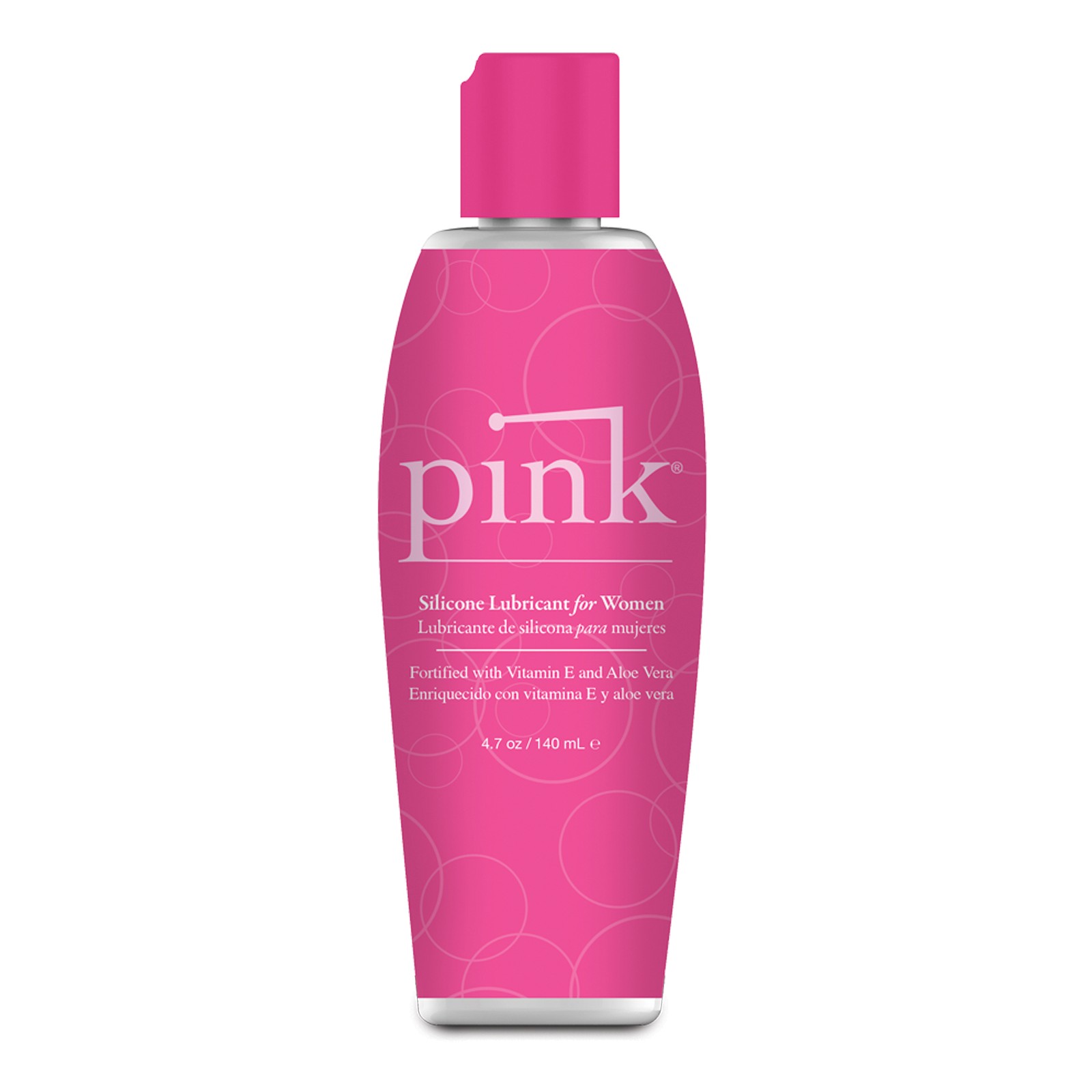 Pink Silicone Lube - 4.7 oz Flip Top Bottle