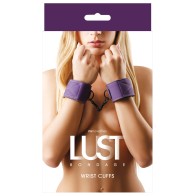 Lust Bondage Wrist Cuffs in Purple