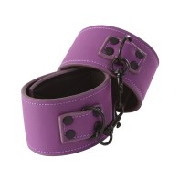 Lust Bondage Wrist Cuffs in Purple