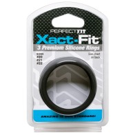 Kit de 3 Anillos Perfect Fit Xact Fit L/XL Negro