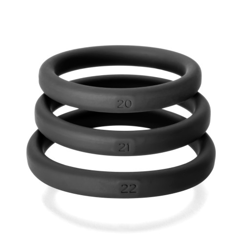 Kit de 3 Anillos Perfect Fit Xact Fit L/XL Negro