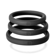 Kit de 3 Anillos Perfect Fit Xact Fit L/XL Negro